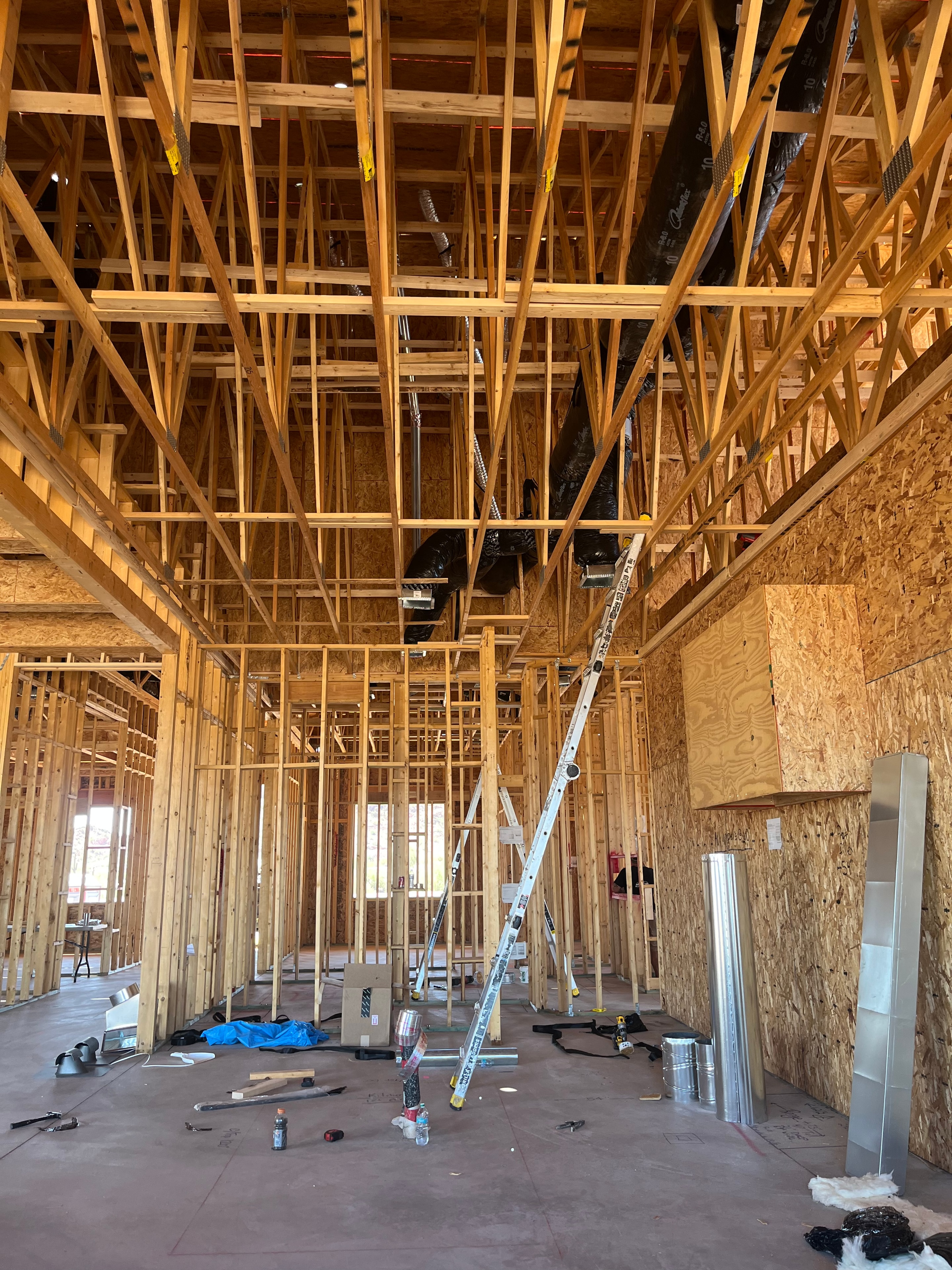 New construction framing and build