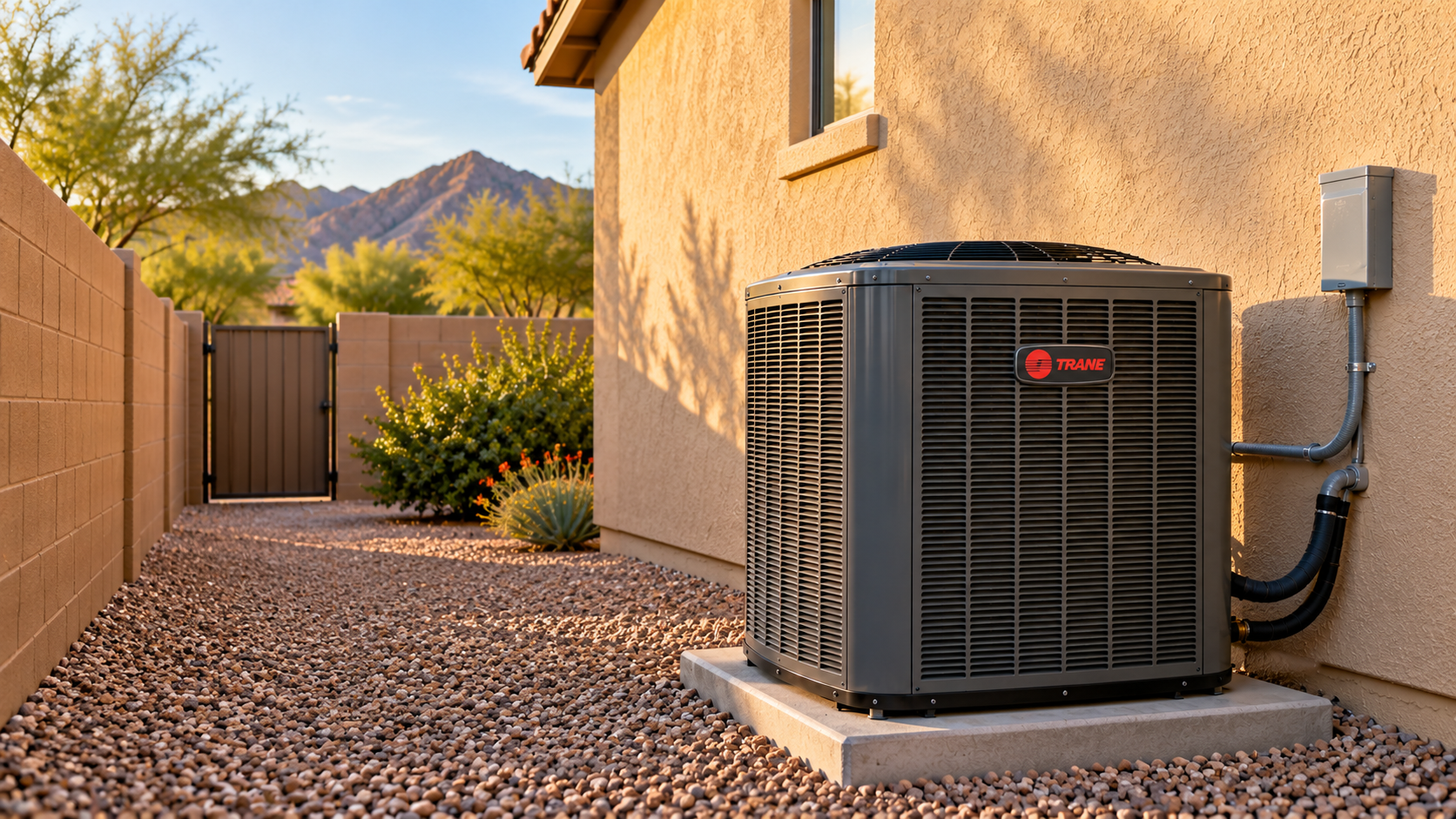 Trane AC unit installation